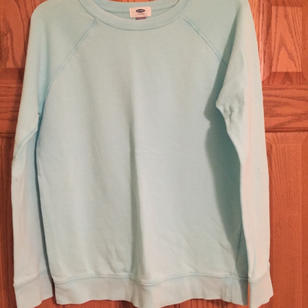 Aqua crew neck sweatshirt Old Navy